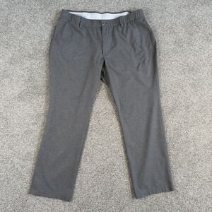 Under Armour Vented Golf Pants Mens Gray Performance Size 40x30 (38x29.5)